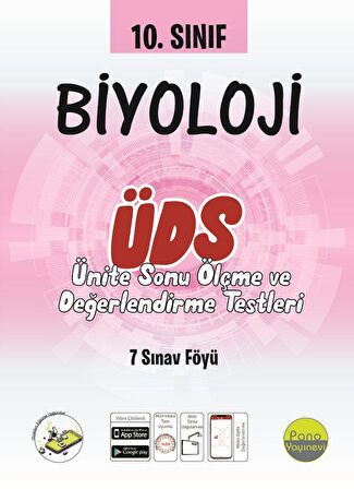 10. Sınıf Biyoloji Ünite Değerlendirme Sınavı