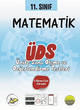 Pano 11. Sınıf Matematik ÜDS (5 öğrencilik 5x8 Sınav)