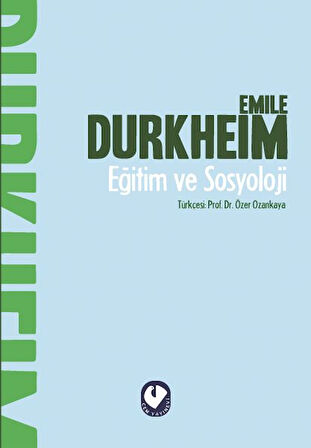 Kitap: Eğitim ve Sosyoloji