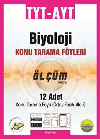 TYT AYT Biyoloji Ölçüm Konu Tarama Föyleri