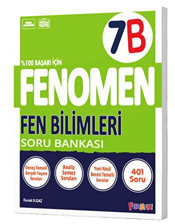 Fenomen Yayınları 7. Sınıf Fen Bilimleri B Soru Bankası