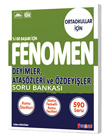 FENOMEN 8 DEYIMLER ATASÖZLERI VE ÖZDEYISLER SORU BANKASI