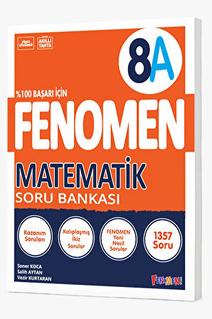 8. Sınıf LGS Matematik A Soru Bankası Fenomen Yayınları