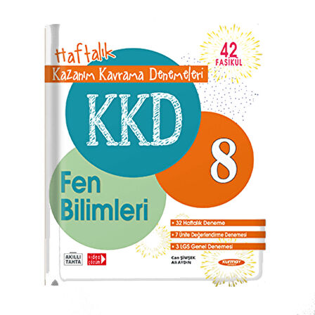 8. Sınıf Fen Bilimleri KKD Haftalık Kazanım Kavrama Denemeleri