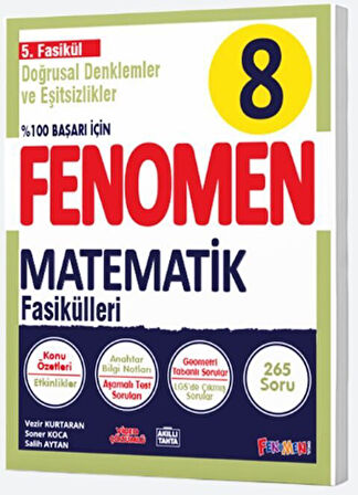 Fenomen Okul Yayınları 8. Sınıf Doğrusal ve Eşitsizlikler Fenomen Fasikülü