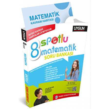 Sadık Uygun 8.Sınıf Spotlu Matematik Soru Bankası + Kavram Haritaları