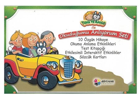 Dörtrenk Tuna ve Amigo ile Okuduğumu Anlıyorum Seti 10 Kitap