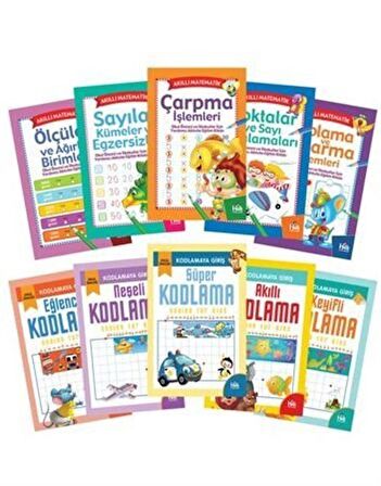 Akıllı Kodlama Ve Matematik Seti (10 Kitap) / Kolektif