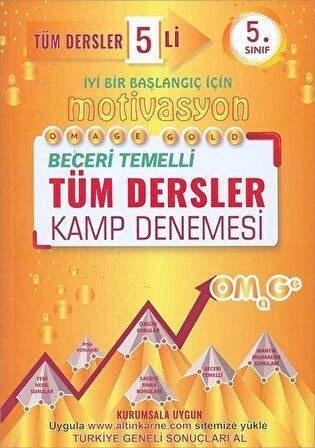 5. Sınıf Omage Tüm Dersler 5 li Motivasyon Kamp Denemesi