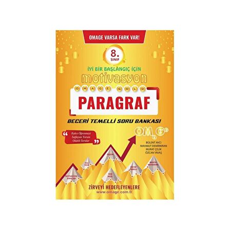 8. Sınıf Omage Motivasyon Paragraf Soru Bankası Kitabı