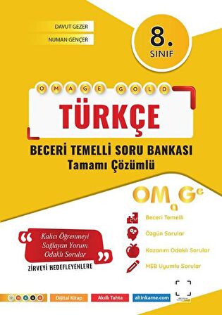 8. Sınıf Omage Gold Türkçe Soru Bankası