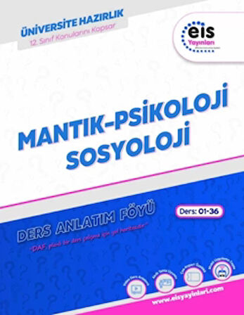 Mantık - Psikoloji - Sosyoloji Ders Anlatım Föyü