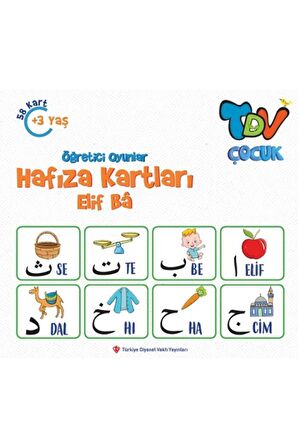 Öğretici Oyunlar Hafıza Kartları Elif Ba 58 Kart Kolektif -