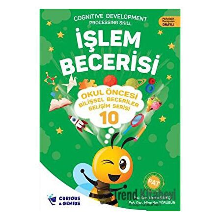 Okul Öncesi Bilişsel Beceriler Gelişim Serisi - İşlem Becerisi Curious and Genius