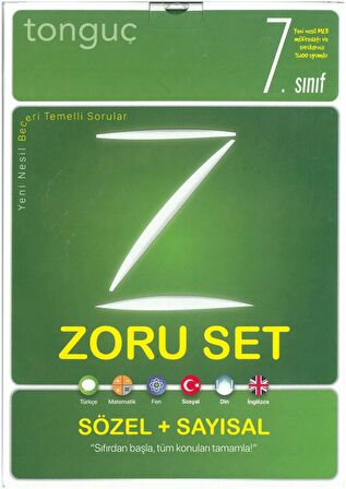 Tonguç 7.Sınıf Zoru Bankası Tüm Dersler Seti