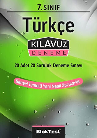 TUDEM YAYINLARI 7.SINIF BLOKTEST TÜRKÇE KLAVUZ DENEME