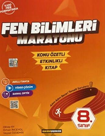 8. Sınıf Fen Bilimleri Maratonu Konu Özetli - Etkinlikli Kitap
