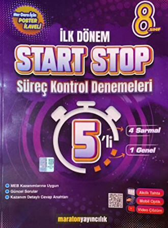 8. Sınıf İlk Dönem Start Stop Süreç Kontrol Denemeleri