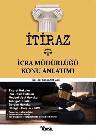 İtiraz İcra Müdürlüğü Konu Anlatımı