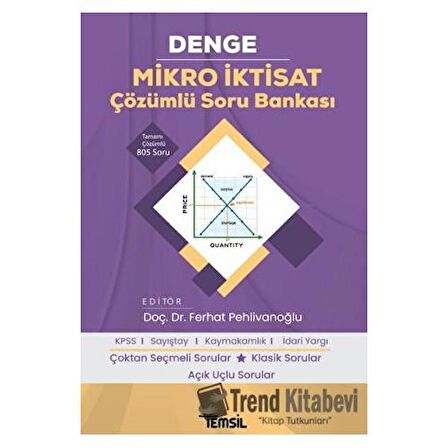 Denge Mikro İktisat Çözümlü Soru Bankası