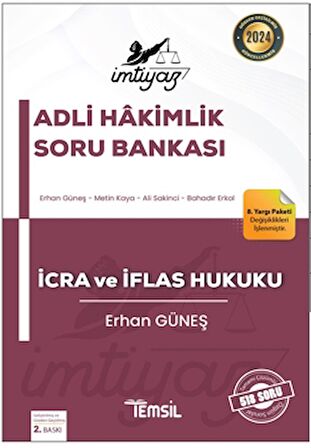 İmtiyaz Adli Hakimlik İcra ve İflas Hukuku Soru Bankası