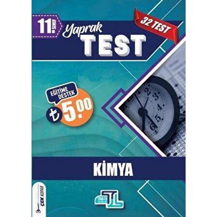 11. Sınıf Kimya 32 Yaprak Test Tümler Yayınları