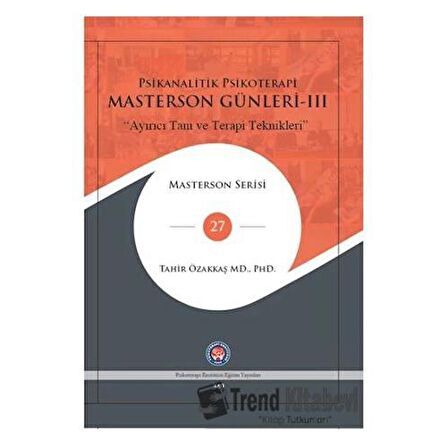 Masterson Günleri 3 - Psikanalitik Psikoterapi