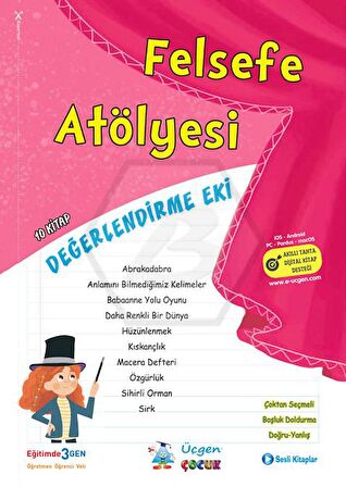 Felsefe Atölyesi (10 Kitap) / Felsefe Defteri Kutulu / Değerlendime Eki - Kolektif - Üçgen Çocuk Yayınları