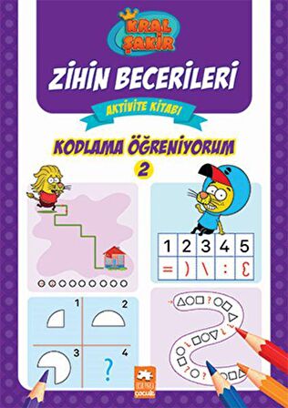 Kral Şakir Zihin Becerileri Aktivite Kitabı - Kodlama Öğreniyorum 2