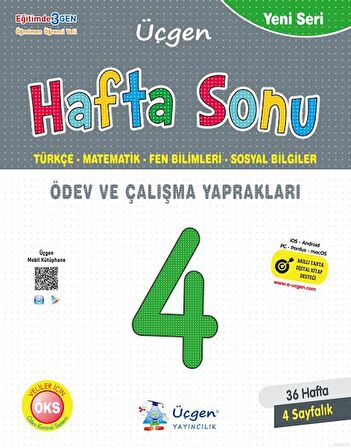 Üçgen 4. Sınıf Hafta Sonu Ödev Ve Çalışma Yaprakları 36 Hafta 2023