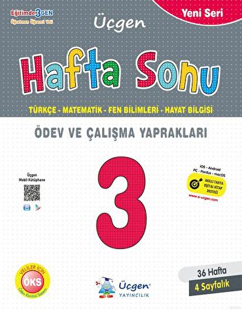 Üçgen 3. Sınıf Hafta Sonu Ödev Ve Çalışma Yaprakları 36 Hafta 2023