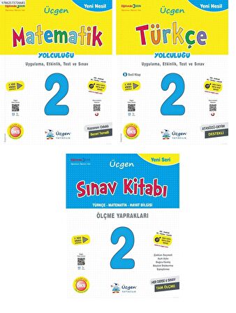 Üçgen 2. Sınıf Yeni Nesil Türkçe + Matematik + Sınav Kitabı Seti 2023