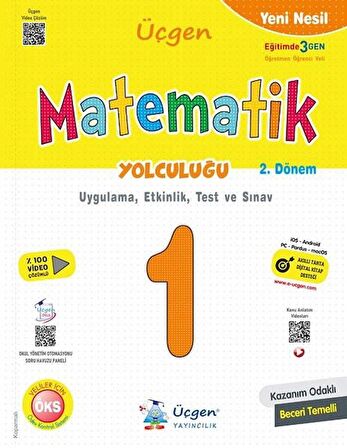 Üçgen 1. Sınıf Matematik Yeni Nesil 2. Dönem Soru Bankası 2023