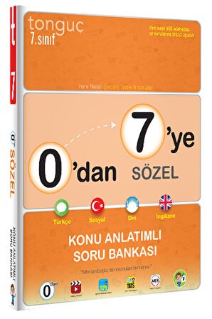 0’dan 7’ye Sözel Konu Anlatımlı Soru Bankası Tonguç Akademi