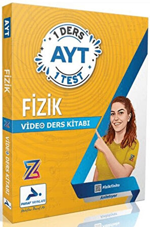 Paraf Yayınları Z Takımı AYT Fizik 1 Ders 1 Test Video Ders Kitabı