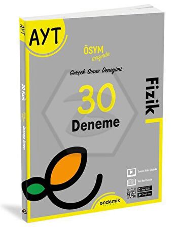 YKS AYT Fizik 30 Deneme