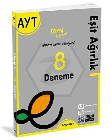 AYT Eşit Ağırlık 8 Deneme Sınavı