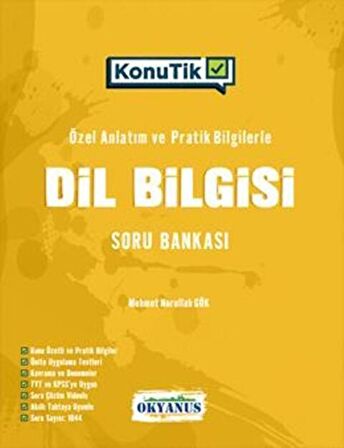 TYT KonuTik Dil Bilgisi Soru Bankası