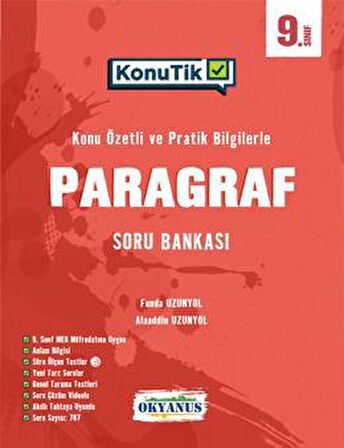 9. Sınıf KonuTik Paragraf Soru Bankası