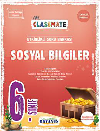 6. Sınıf Classmate Sosyal Bilgiler Soru Bankası