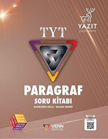 Yazıt YKS TYT Paragraf Soru Kitabı Venn Serisi Yazıt Yayınları