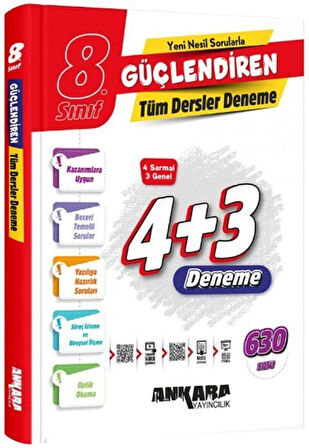 8. Sınıf Tüm Dersler Güçlendiren Denemeleri Ankara Yayıncılık