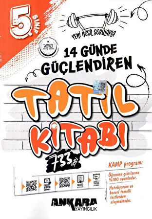 Ankara Yayıncılık 5. Sınıf 14 Günde Güçlendiren Tatil Kitabı