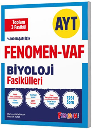 Fenomen Okul Yayınları AYT VAF Biyoloji Fasikülleri Seti