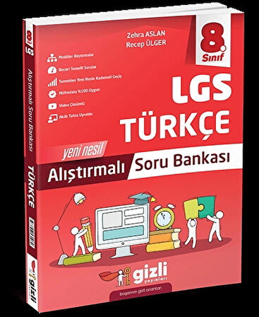 8. Sınıf Türkçe Alıştırmalı Soru Bankası