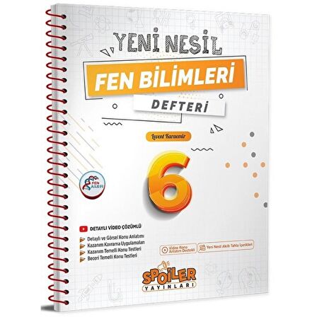 6. Sınıf Spoiler Yeni Nesil Fen Bilimleri Defteri