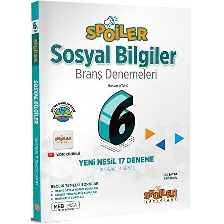 6. Sınıf Sosyal Bilgiler Branş Denemeleri