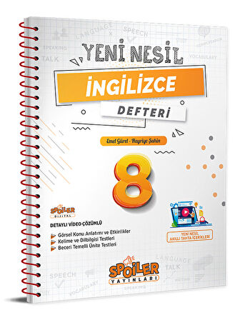 8. Sınıf Yeni Nesil İngilizce Defteri