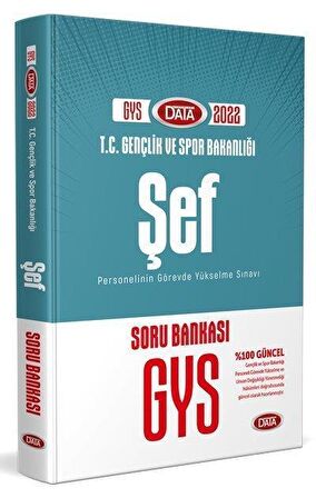 2022 GYS Gençlik ve Spor Bakanlığı Şef Soru Bankası Data Yayınları