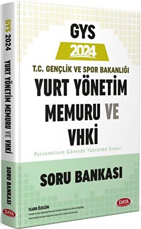 2024 GYS Gençlik ve Spor Bakanlığı Veri Hazırlama ve Kontrol İşletmeni Yurt Yönetim Memuru Soru Bankası Data Yayınları